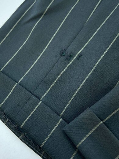 商品画像：スラックスパンツ/M/コットン/GRN/ストライプ 6