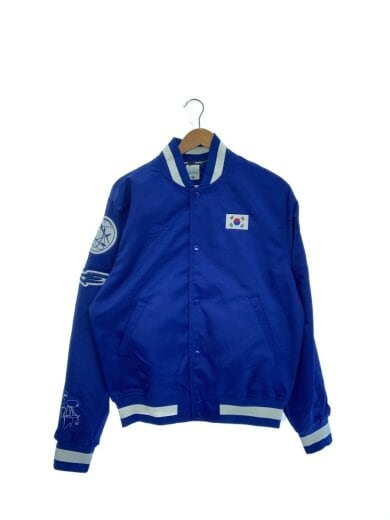 商品画像：ブレイキン/韓国代表/サテンジャケット/スタジャン/S/ポリエステル/BLU 1