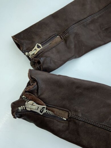 商品画像：BANK FANNAGE/シングルライダースジャケット/TARON/48/レザー/BRW/無地 7