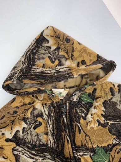 商品画像：フリース/ジップパーカー/XXL/ポリエステル/BRW/カモフラ 9