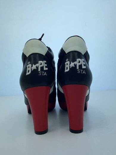 商品画像：ヒールスニーカー/23.5cm/BLK/レザー 6