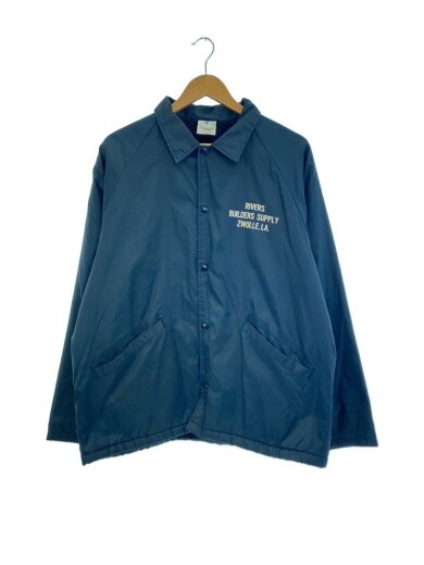 商品画像：80s/USA製/コーチジャケット/ナイロンジャケット/L/ナイロン/NVY/プリント 1