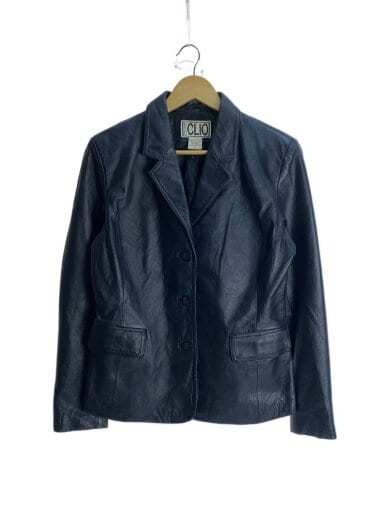 商品画像：clio/レザーテーラードジャケツト/8/レザー/BLK/無地 1