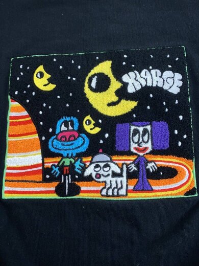 商品画像：TIM COMIX CHENILLE EMBROIDERED CREWNECK/スウェット/S/コットン/BLK 9