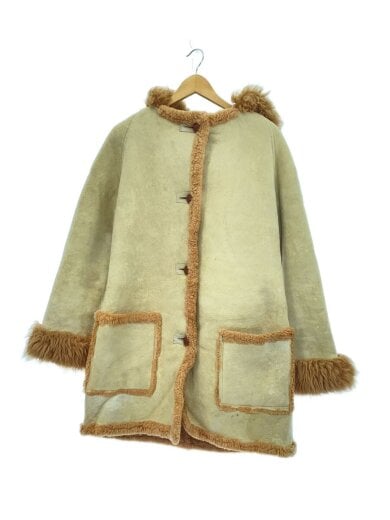 商品画像：ムートン/コート/BEG/無地 1