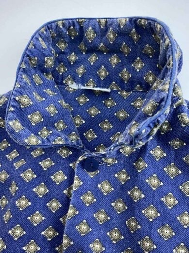 商品画像：パジャマシャツ/長袖シャツ/NVY/総柄 5