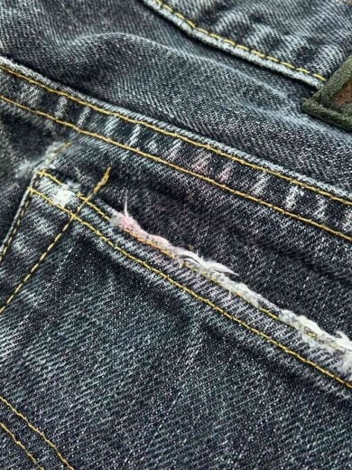 商品画像：USA製/デニムパンツ/ボトム/27/コットン/GRY/無地 7