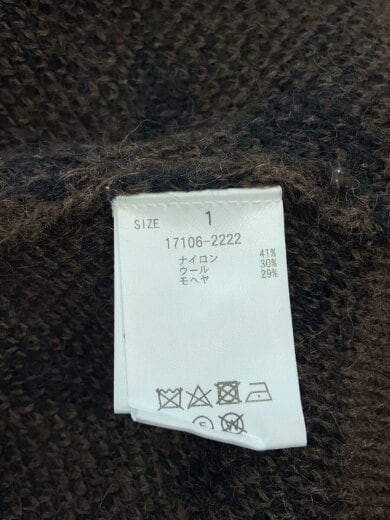 商品画像：×広瀬すず/MOHAIR LOOSE KNIT CARDIGAN/カーディガン/1/ナイロン/BRW 4