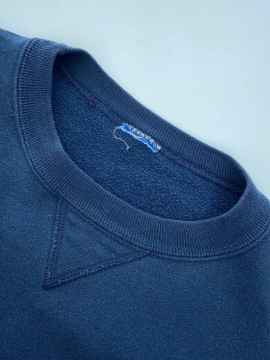 商品画像：前V/ロゴ刺繍/スウェット/コットン/NVY 4