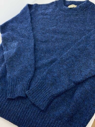商品画像：ニット・セーター(厚手)/M/ウール/BLU/無地 6