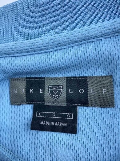 商品画像：NIKEGOLF/ロゴ刺繍/ハーフジップ/長袖Tシャツ/L/コットン/BLU 3