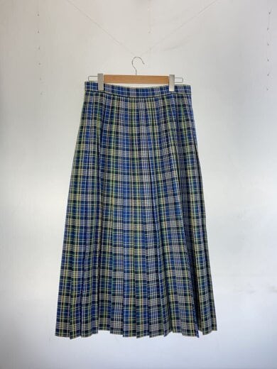 商品画像：ラップスカート/巻きスカート/2/ポリエステル/BLU/チェック/13-27-0011-803 2