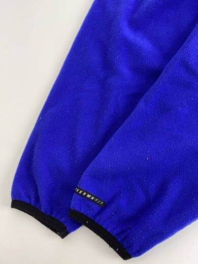 商品画像：ロゴ刺繍/フリースジャケット/M/ポリエステル/BLU 5