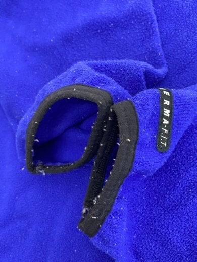 商品画像：ロゴ刺繍/フリースジャケット/M/ポリエステル/BLU 7