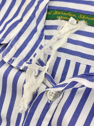 商品画像：ストライプシャツ/長袖シャツ/S/コットン/NVY/ストライプ 7