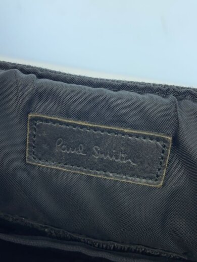 商品画像：PAUL SMITH COLLECTION/ショルダーバッグ/キャンバス/BLK/無地 5