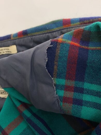 商品画像：90s/SAUGATUCK/ネルシャツ/長袖シャツ/3XL/アクリル/GRN/チェック 6