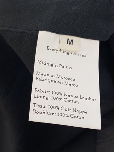 商品画像：25ss/LEATHER RIDER IVY SHORTS/ショートパンツ/M/レザー/BLK/無地 5