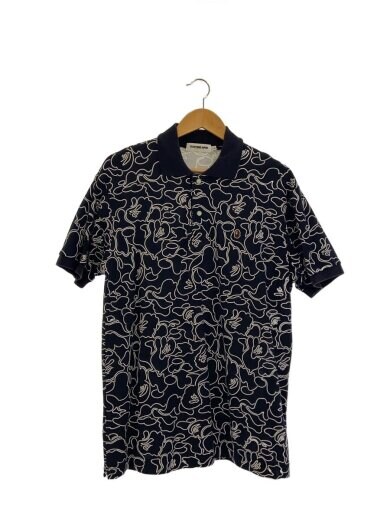 商品画像：NEON CAMO柄ポロシャツ/L/コットン/NVY/総柄 1