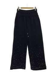 ラインストーン/スウェットパンツ/ボトム/32/コットン/BLK