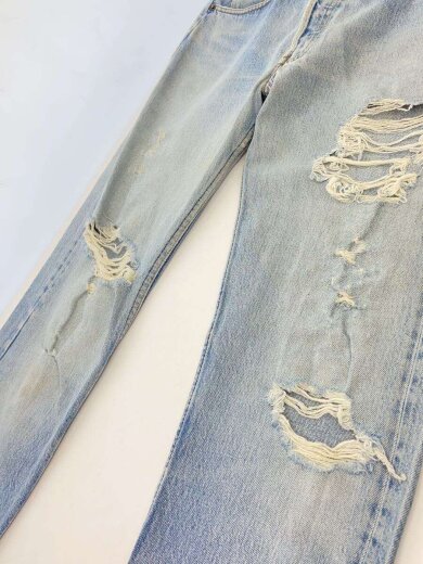 商品画像：80s/USA製/デニムパンツ/ジーンズ/ボトム/32/コットン/IDG/無地 7