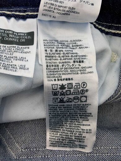 商品画像：デニムパンツ/ボトム/32/コットン/IDG/無地 6