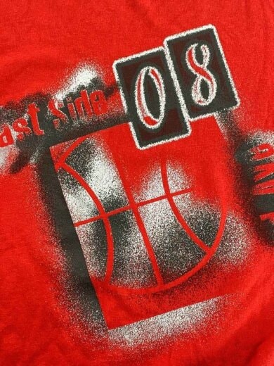 商品画像：90s/フェイクレイヤード/長袖Tシャツ/L/コットン/RED/プリント 9