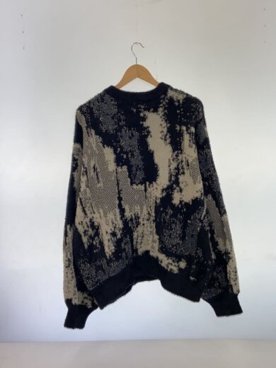 商品画像：アブストラクトラメニットプルオーバー/ニット・セーター/FREE/BLK/総柄/HA020656AD 2