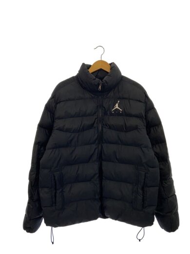 商品画像：中綿ジャケット/L/ポリエステル/BLK/無地 1