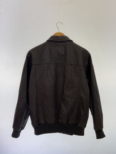 商品画像：レザージャケット・ブルゾン/LL/牛革/BRW/無地 2