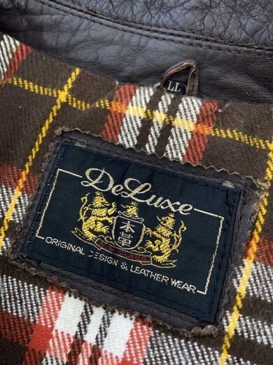 商品画像：レザージャケット・ブルゾン/LL/牛革/BRW/無地 3