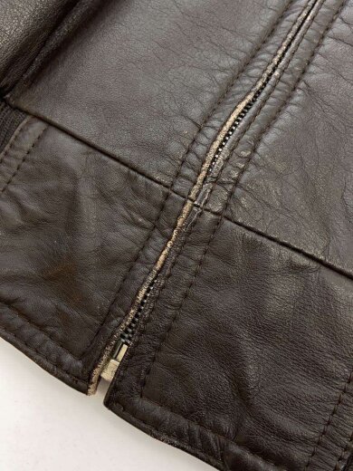 商品画像：レザージャケット・ブルゾン/LL/牛革/BRW/無地 9