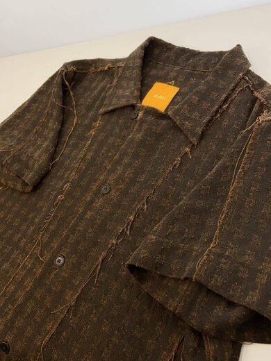 商品画像：AIREI/SS25 WALHALLA MUD DYED SILK SHIRT/半袖シャツ/M/シルク/BRW 8
