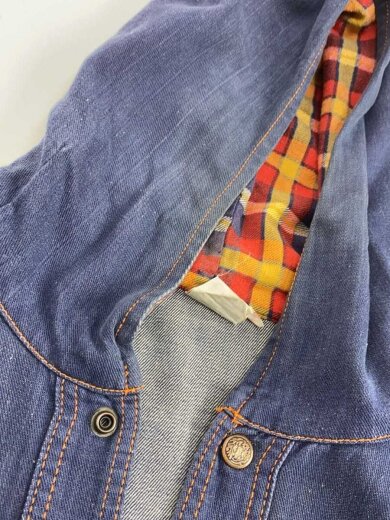 商品画像：70s-80s/ステッチ/デニムパーカー/ジャケット/XL/コットン/IDG 5