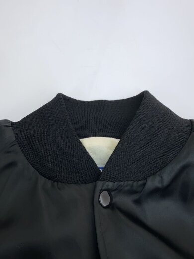 商品画像：90s/USA製/Chevrolet/スタジャン/ナイロンジャケット/XL/ナイロン/BLK/無地 8