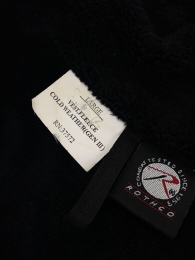 商品画像：フリースベスト/L/BLK 3