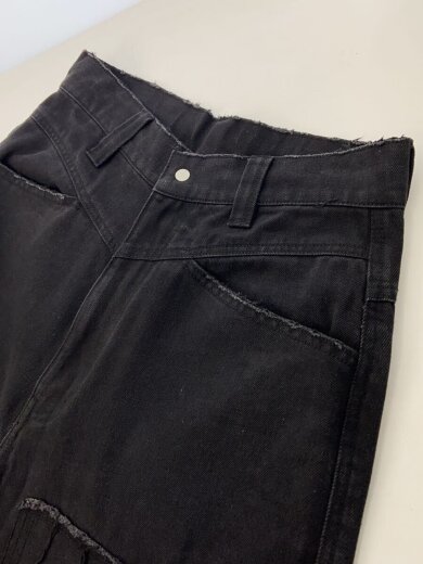 商品画像：PATCHWORK DENIM PANTS/S/コットン/BLK/24A-PTL072-DS 7