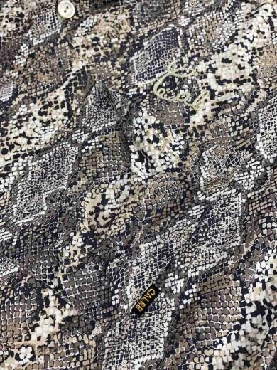 商品画像：パイソン柄/半袖シャツ/M/レーヨン/マルチカラー/総柄 7