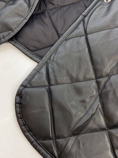 商品画像：キルティングコート/ノーカラーコート/コート/M/ナイロン/BLK 6