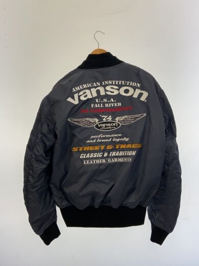 商品画像：バイクジャケット/L/ナイロン/GRY/VS578RS-W2502-MA-1 2