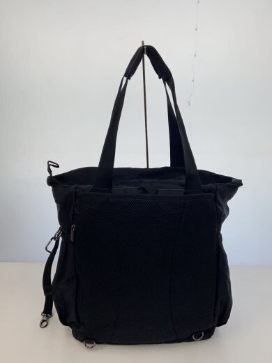 商品画像：2WAY/マザーズバッグ/トートバッグ/バックパック/ポリエステル/BLK/無地 3