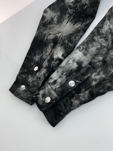 商品画像：Leather Tie Dye Shirts/長袖シャツ/L/ポリエステル/BLK/総柄// 5