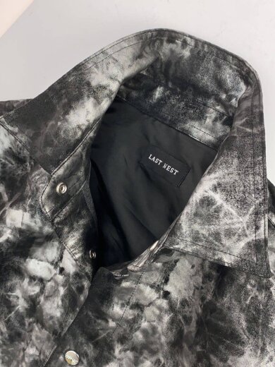 商品画像：Leather Tie Dye Shirts/長袖シャツ/L/ポリエステル/BLK/総柄// 6