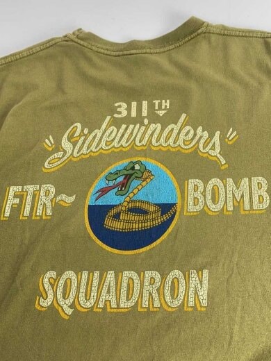 商品画像：USA製/311th/Sidewinders/Tシャツ/M/コットン/KHK/プリント// 9