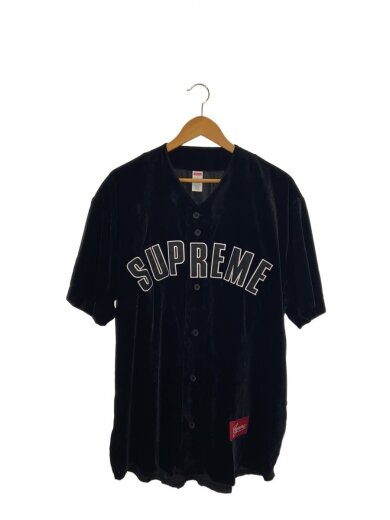 商品画像：25ss/Velvet Baseball Jarsey/半袖シャツ/L/BLK/無地 1
