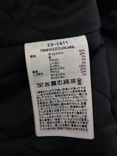 商品画像：25AW/AWARD JACKET/スタジャン/XL/ウール/BLK/C3-C611 4