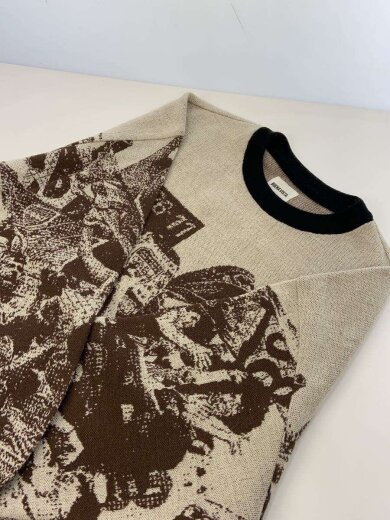 商品画像：BUVA jacquard KNITNAT/ニット・セーター(薄手)/M/アクリル/BRW/bv-knit2500// 9
