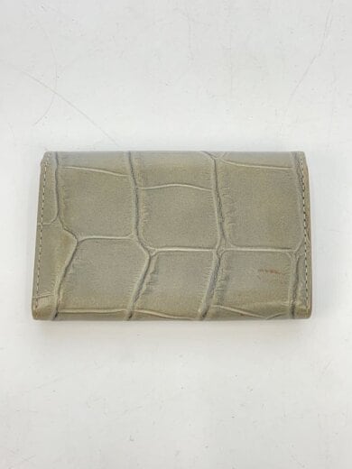 商品画像：クロコダイル型押し/カードケース/レザー/GRY/レディース// 2