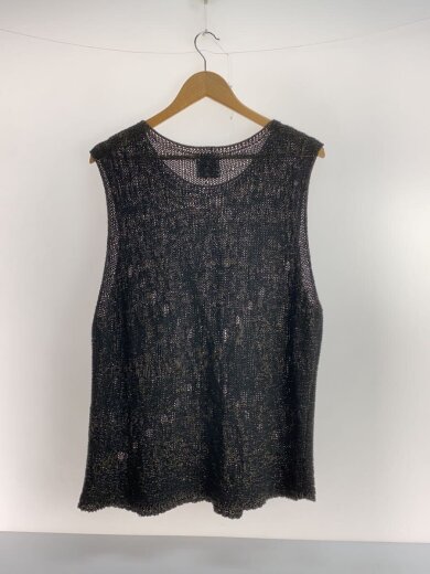商品画像：VORTEX VEST/ニットベスト(薄手)/L/ヘンプ/BLK/総柄// 2