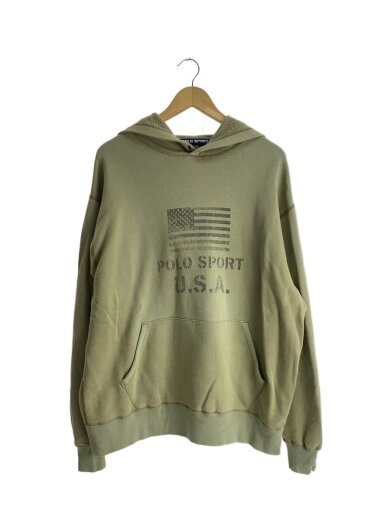 商品画像：USA/パーカー/LL/コットン/BEG/プリント// 1